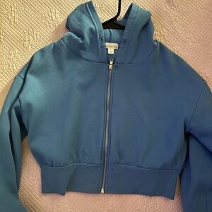 Rhinestone baby blue jacket